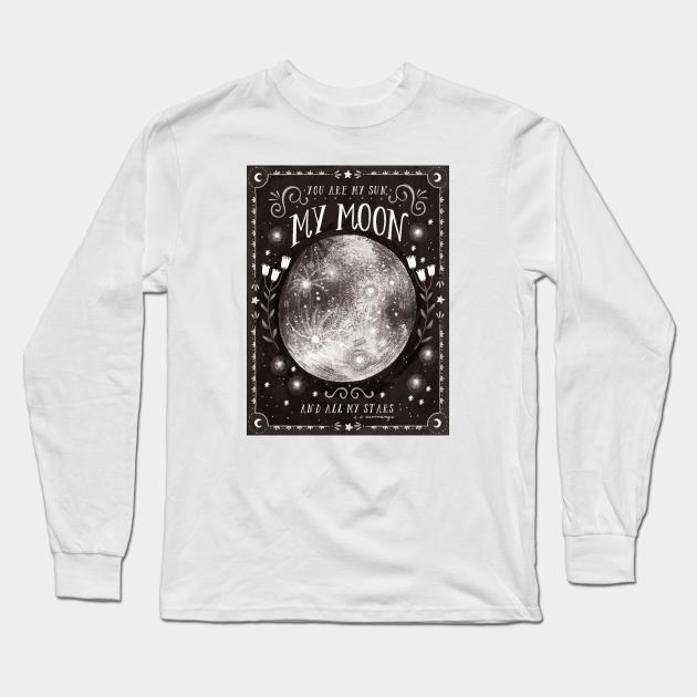 You are my Moon Long Sleeve T-Shirt by Iz Ptica